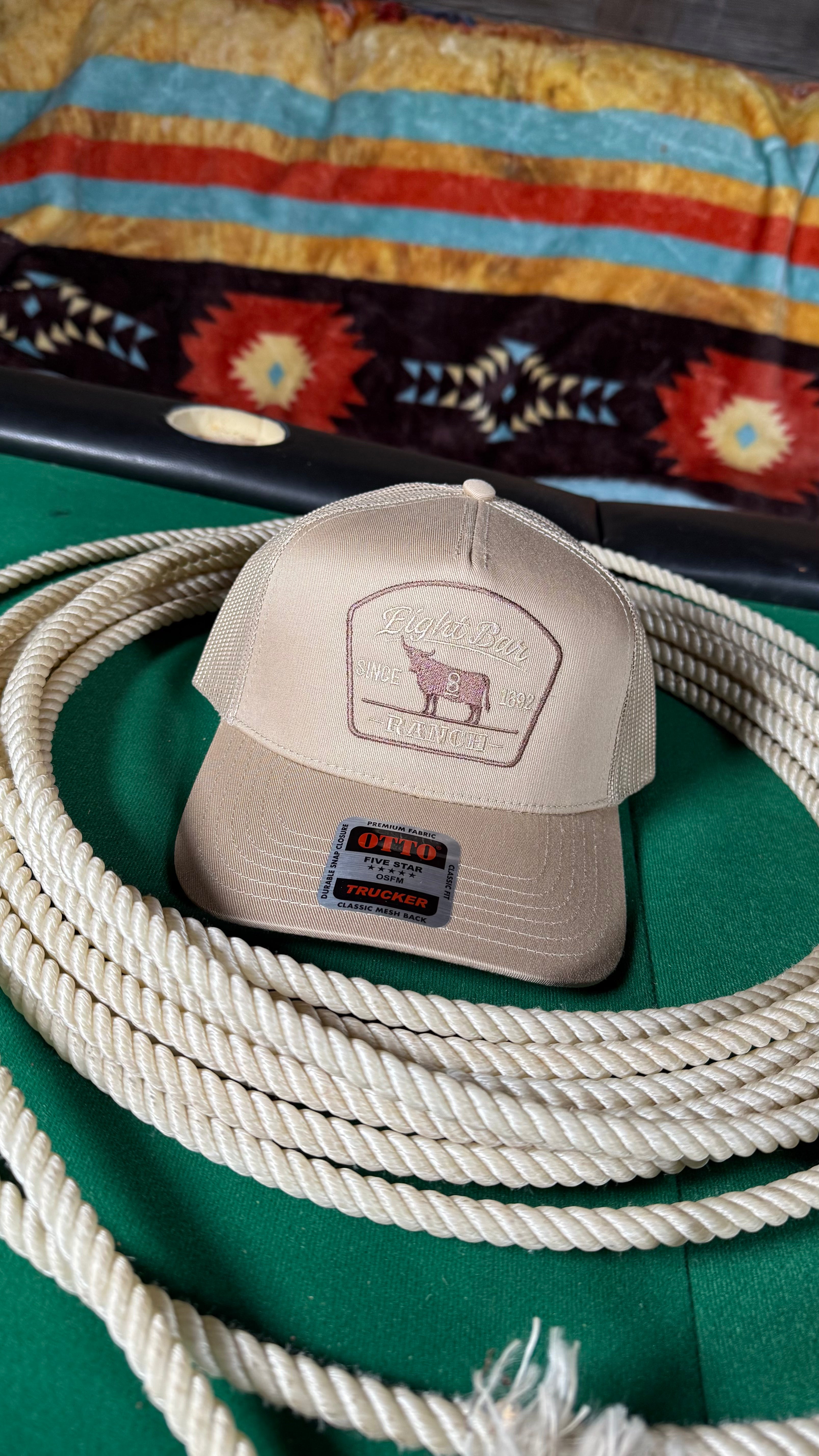 8Bar Bone White Trucker Hat